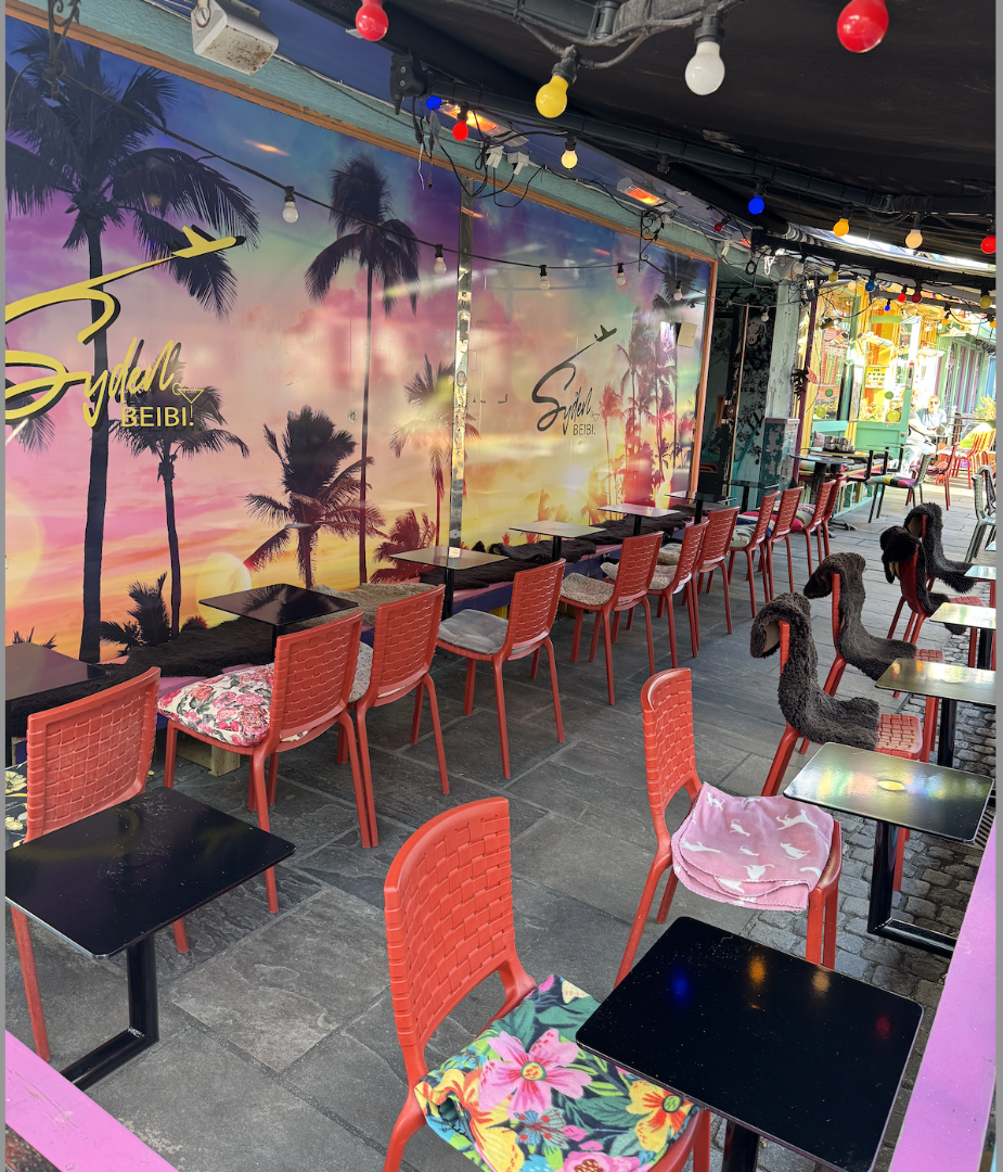 Syden, Beibi: venue's inviting terrace