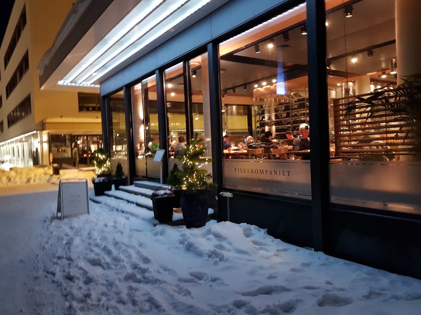 Fiskekompaniet: inviting exterior shot of restaurant