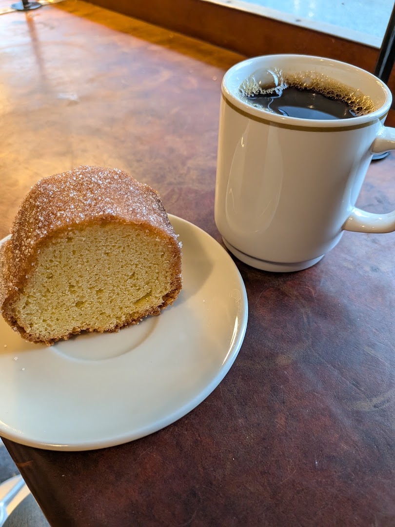 Kaffebønna: appetizing photo of coffee and cake
