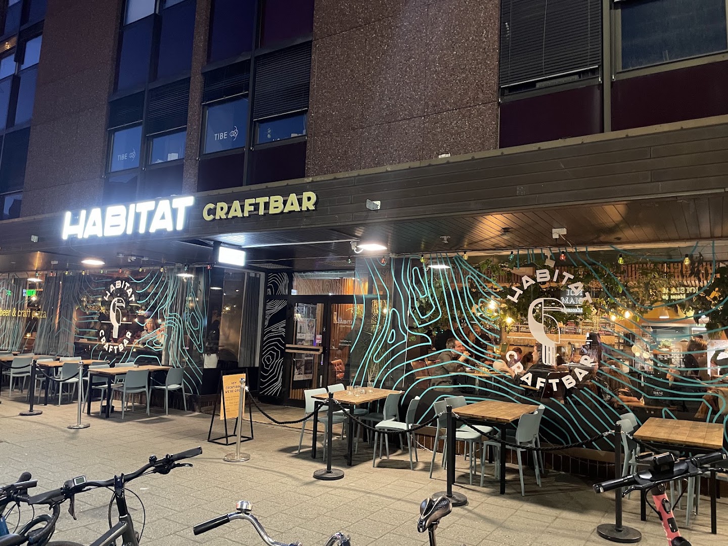 Habitat Craft Bar: clear, inviting exterior venue shot