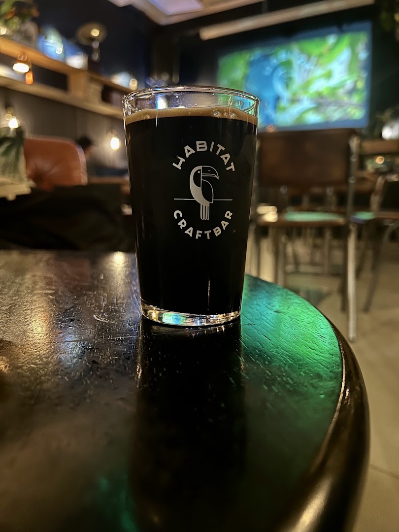 Habitat Craft Bar: appealing shot of branded drink