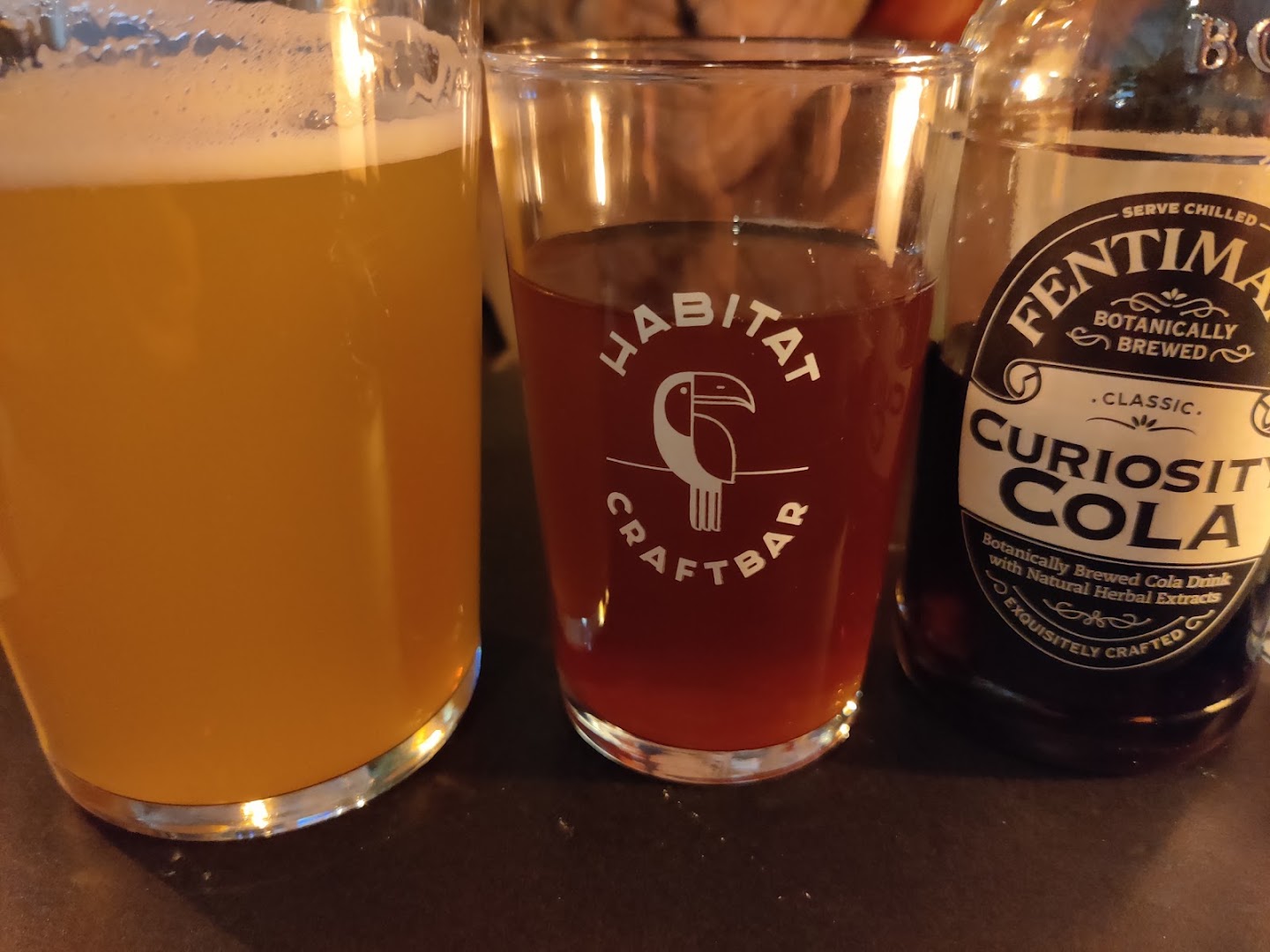 Habitat Craft Bar: clear photo of bar drinks