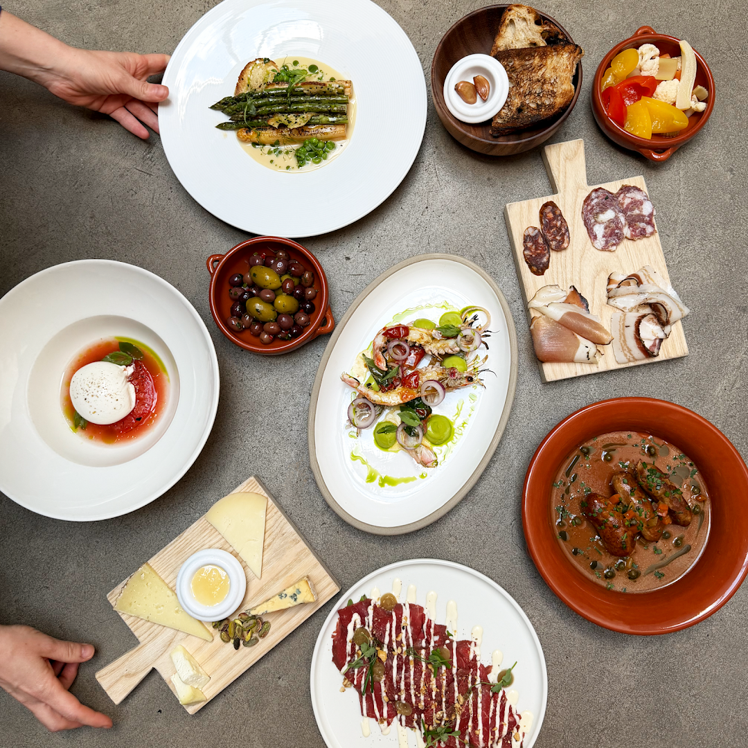 Osteria Moderna: high quality, appetizing food spread