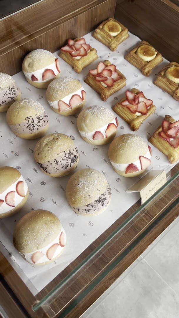 Haru Bakes: appetizing display of fresh pastries