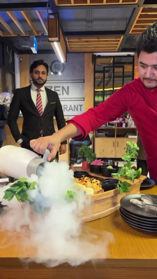 Zen Restaurant: engaging presentation of restaurant food