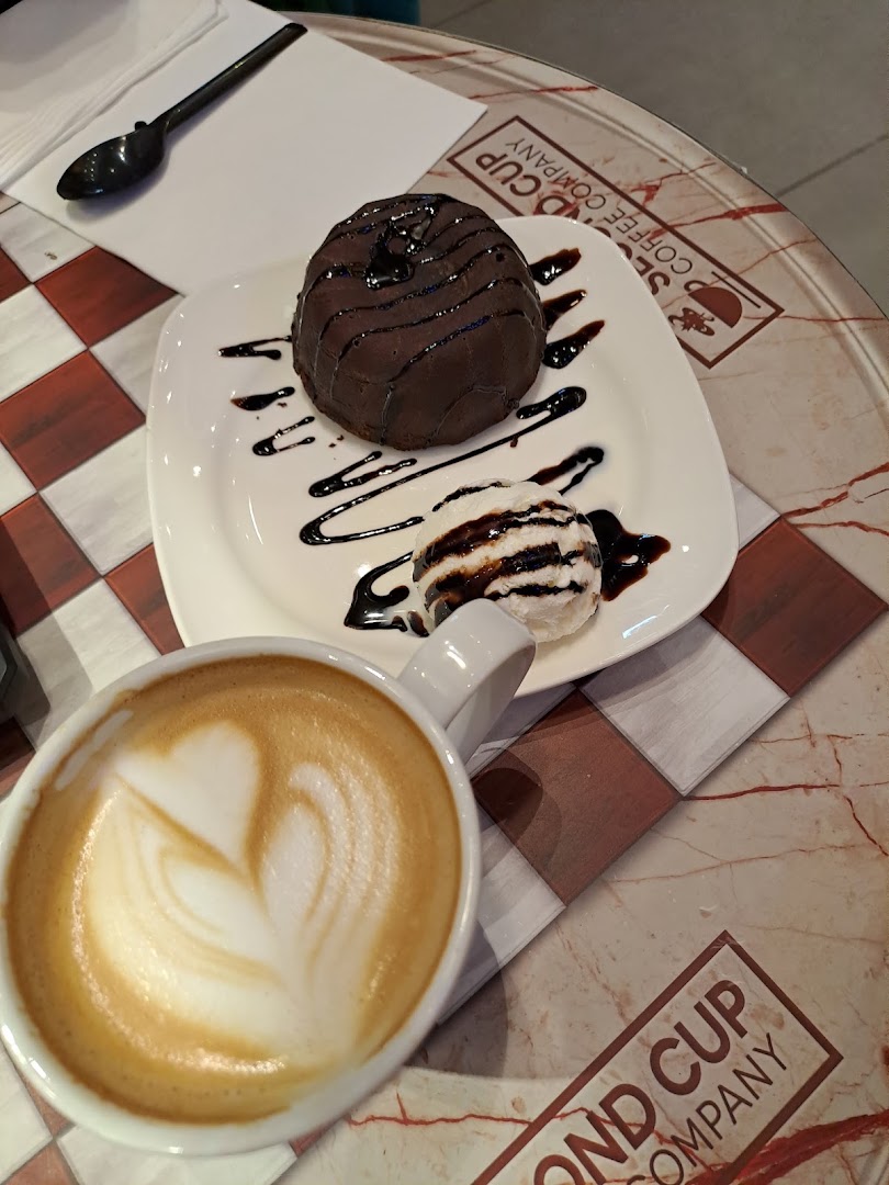 Second Cup: appetizing food and coffee presentation