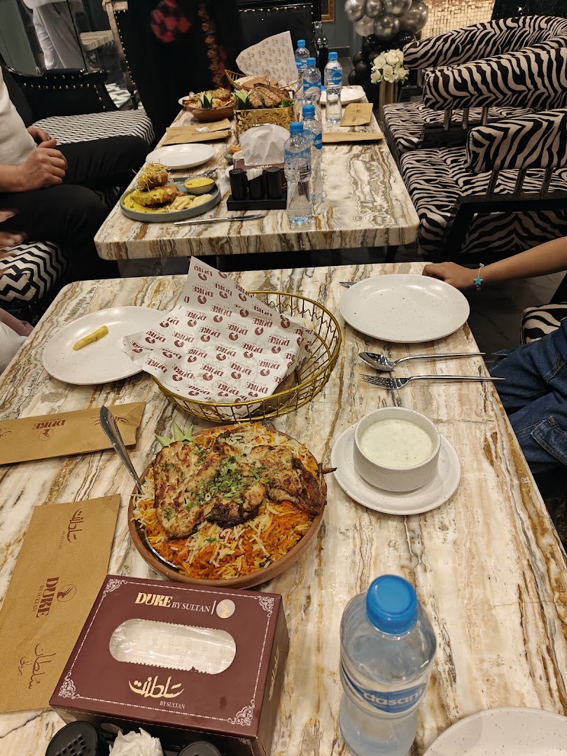 Duke By Sultan: appetizing food and restaurant setting