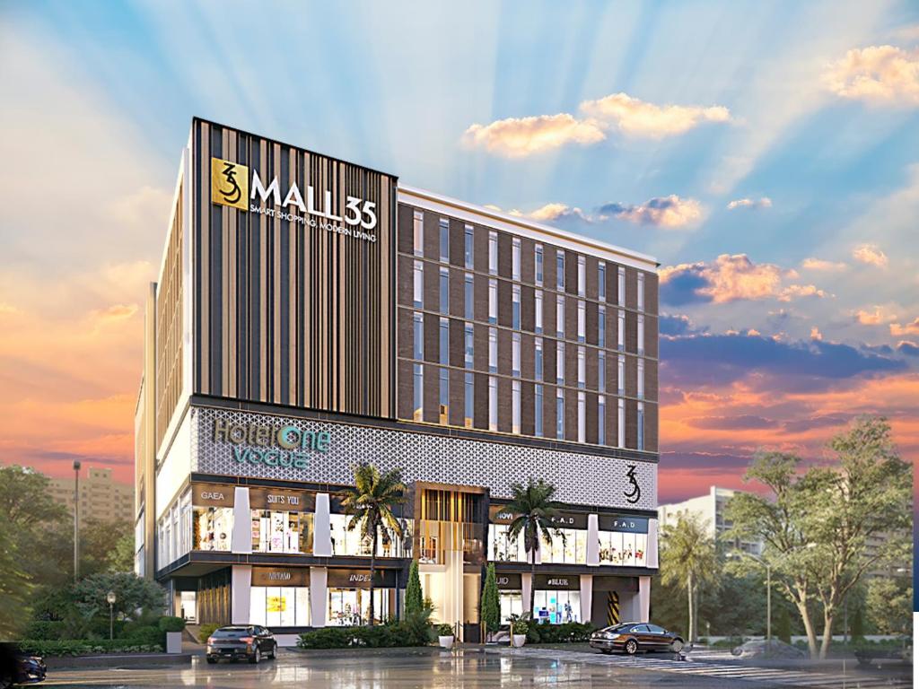 Hotel One Vogue: professional architectural rendering of hotel