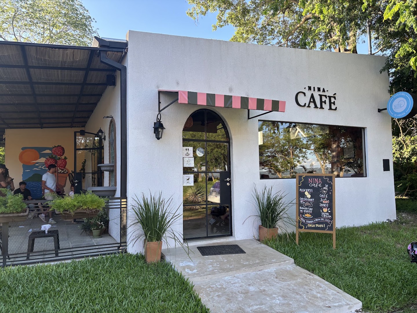 Nina Café: clear exterior shot of venue