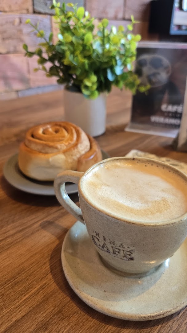 Nina Café: appealing photo of coffee and pastry