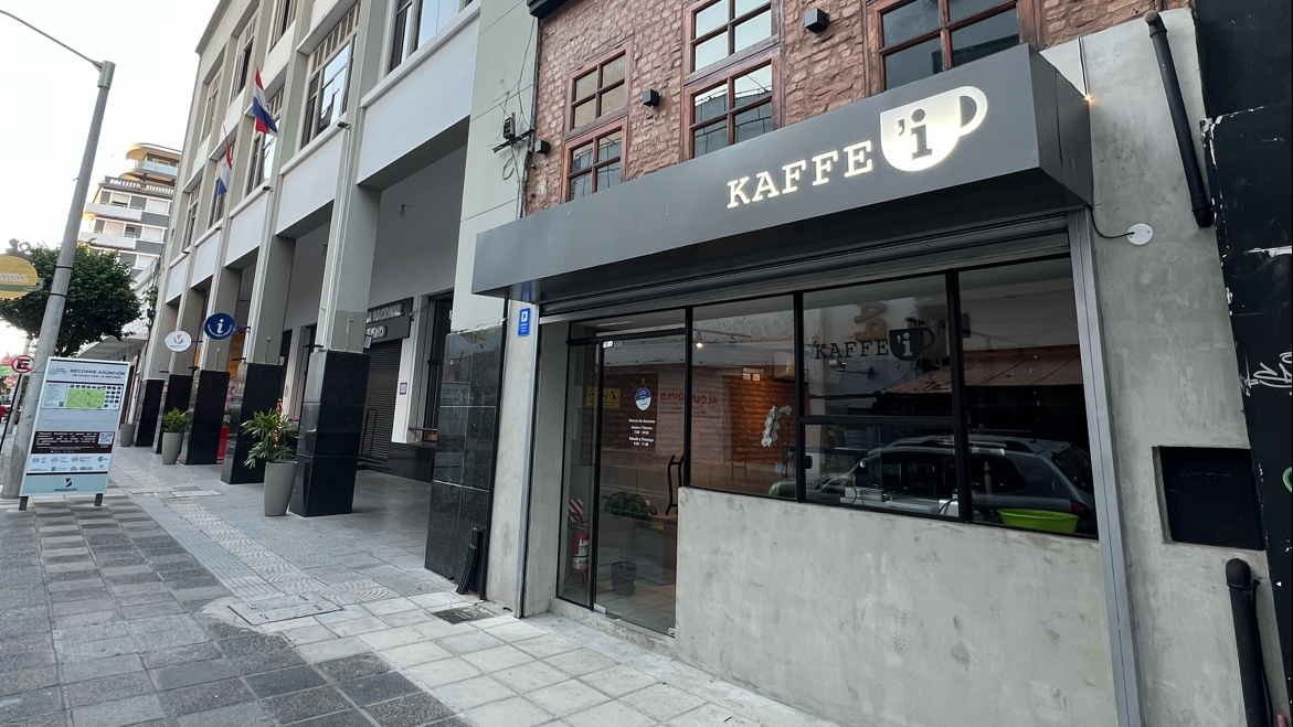 Kaffe'i: clear exterior shot of venue