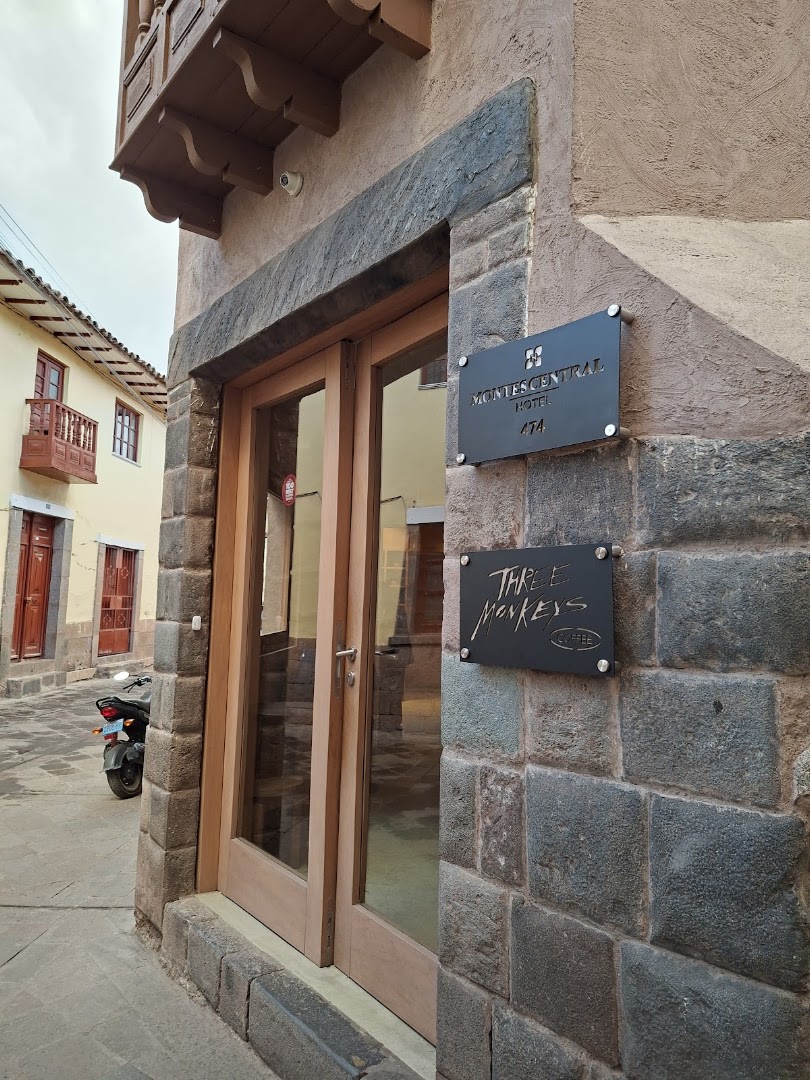Three Monkeys Coffee: clear exterior shot of venue