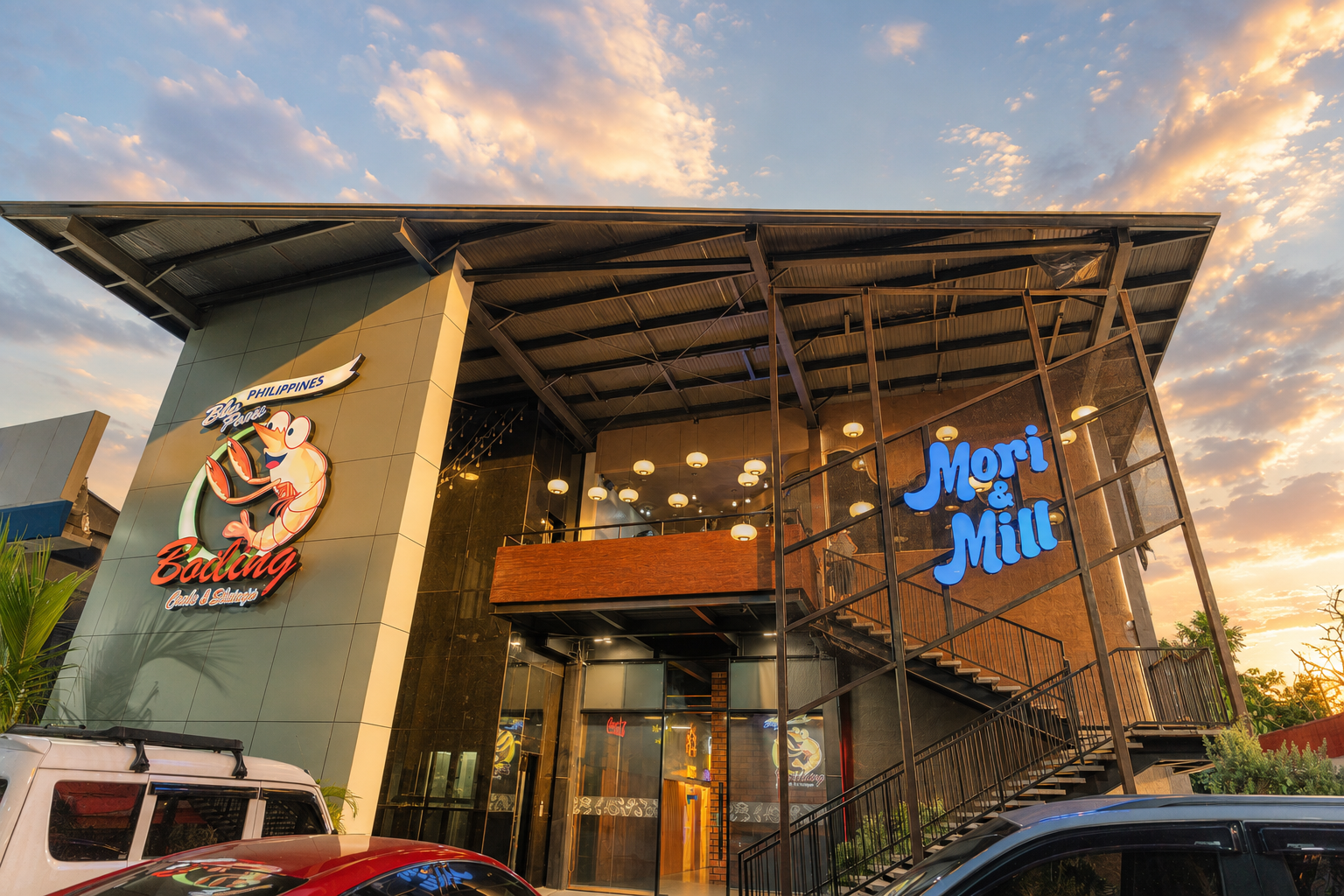 Mori & Mill: high quality exterior venue shot