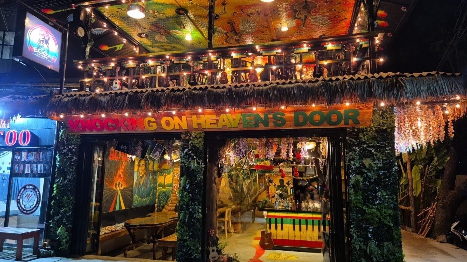 The Reggae Island: attractive, well-lit venue exterior