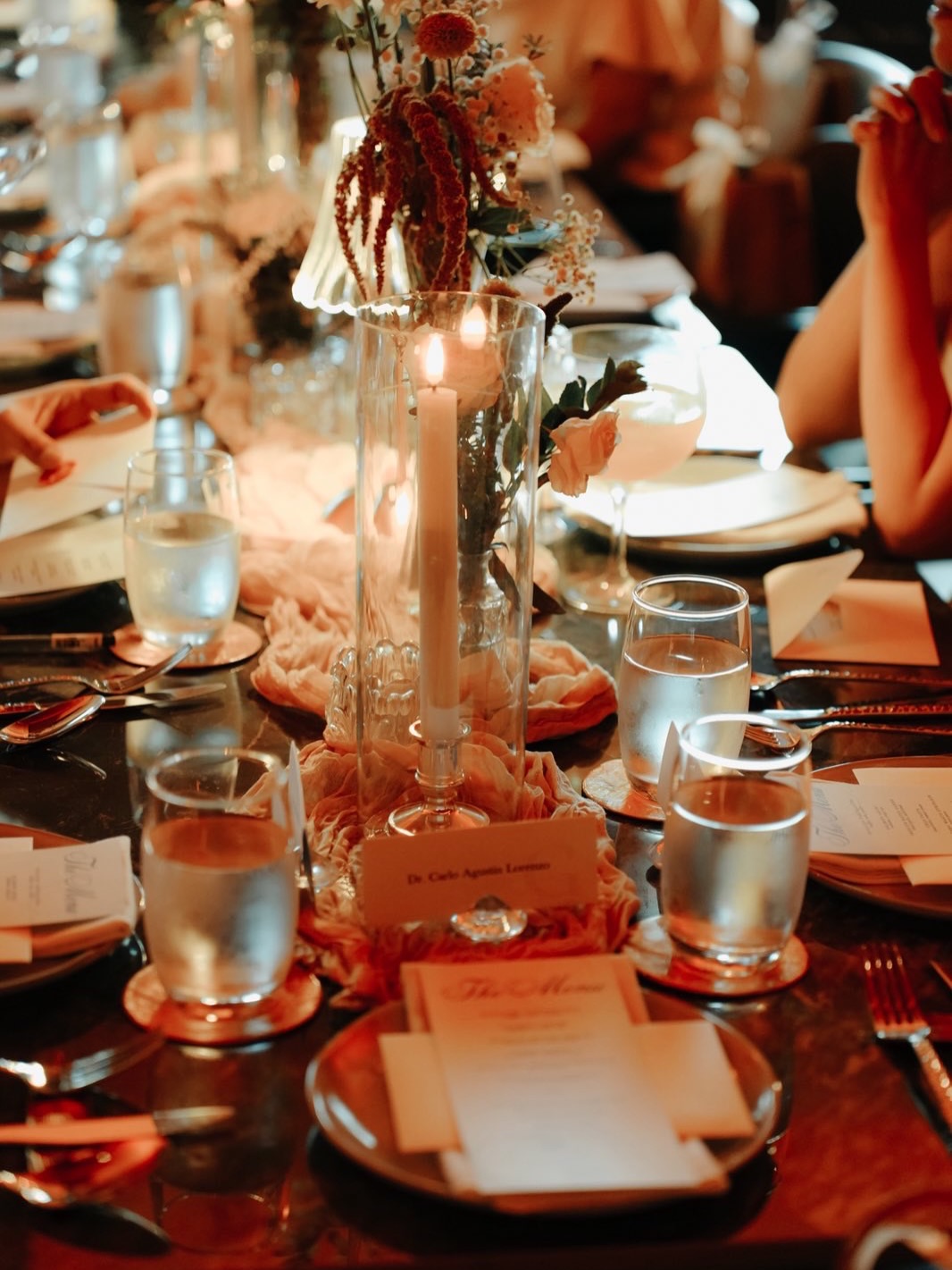 Mireia: beautiful atmospheric restaurant table setting