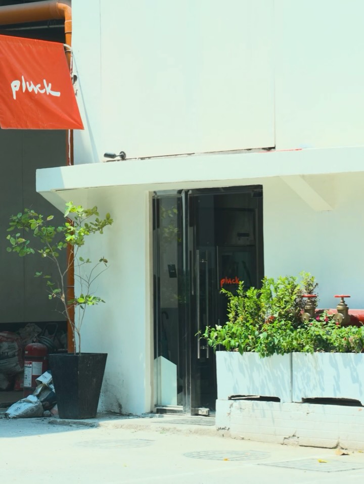 Pluck: clear exterior shot of venue