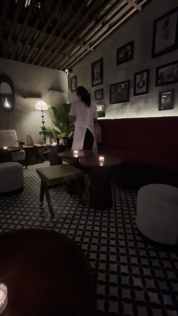 Bar Principal: atmospheric interior shot of bar