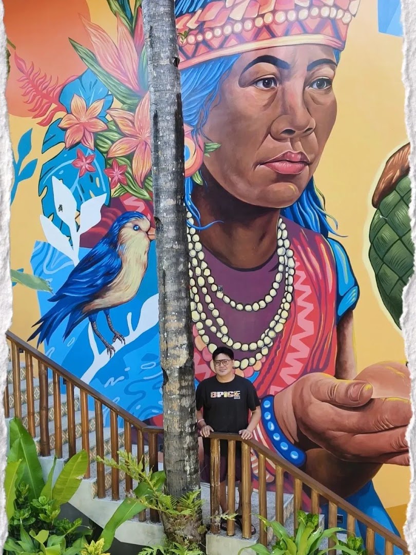 Gunita Siargao: attractive mural and venue atmosphere