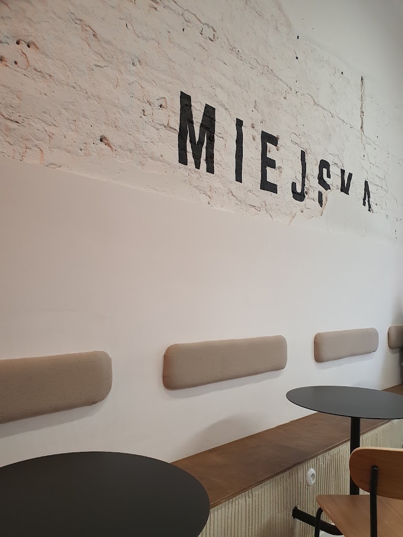 Miejska: clean interior shot showing branding