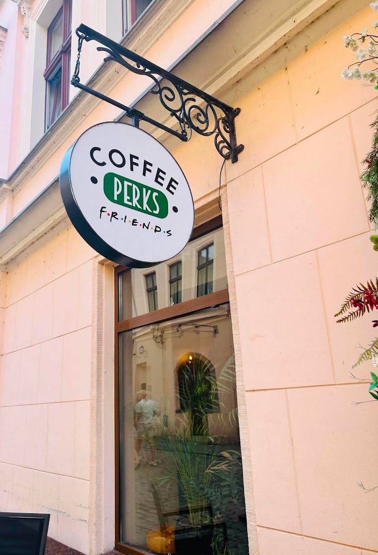 Central Coffee Perks: clear photo of venue signage