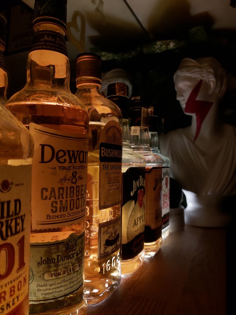 Bar Do Dna: atmospheric shot of bar selection