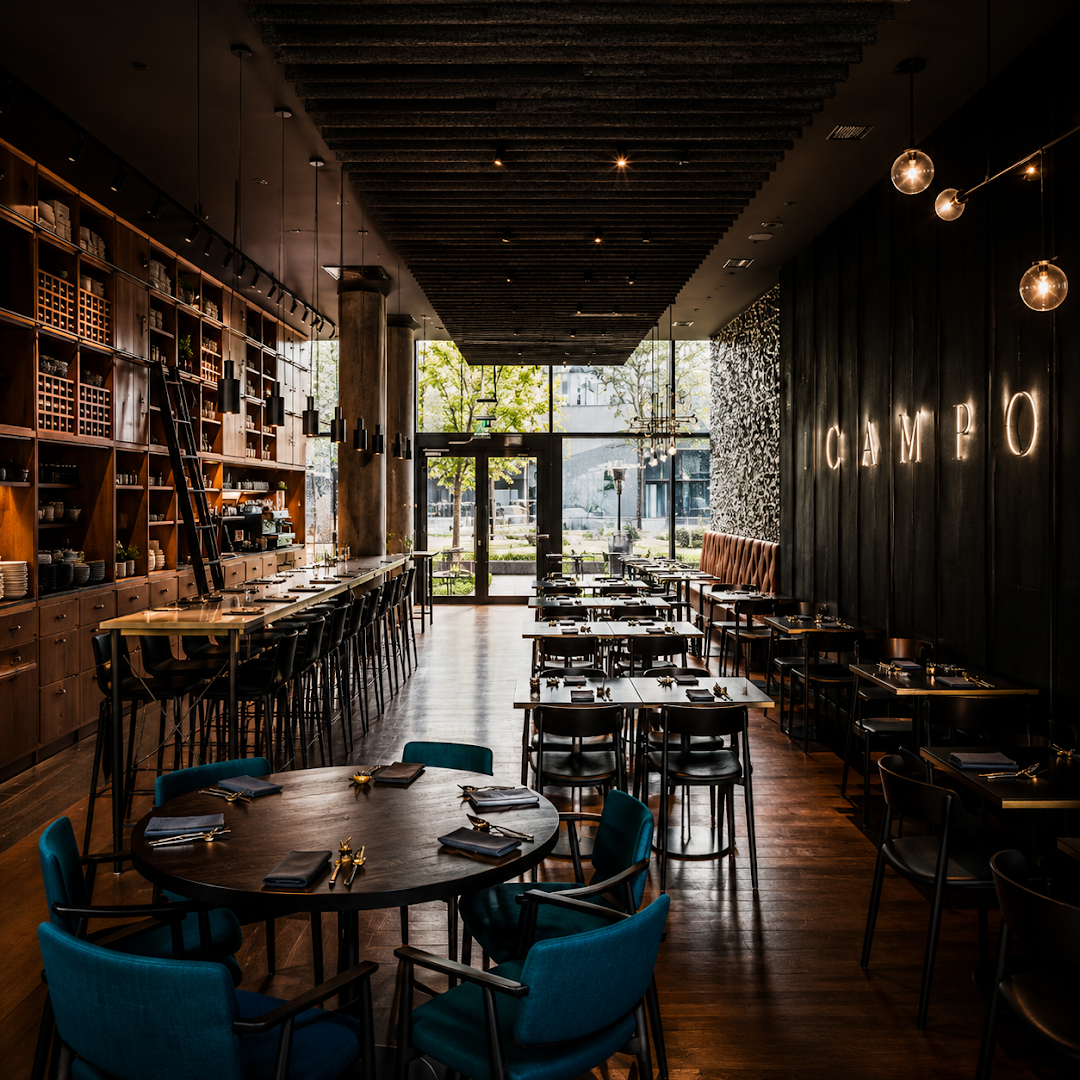 Campo Modern Grill: professional interior shot of restaurant