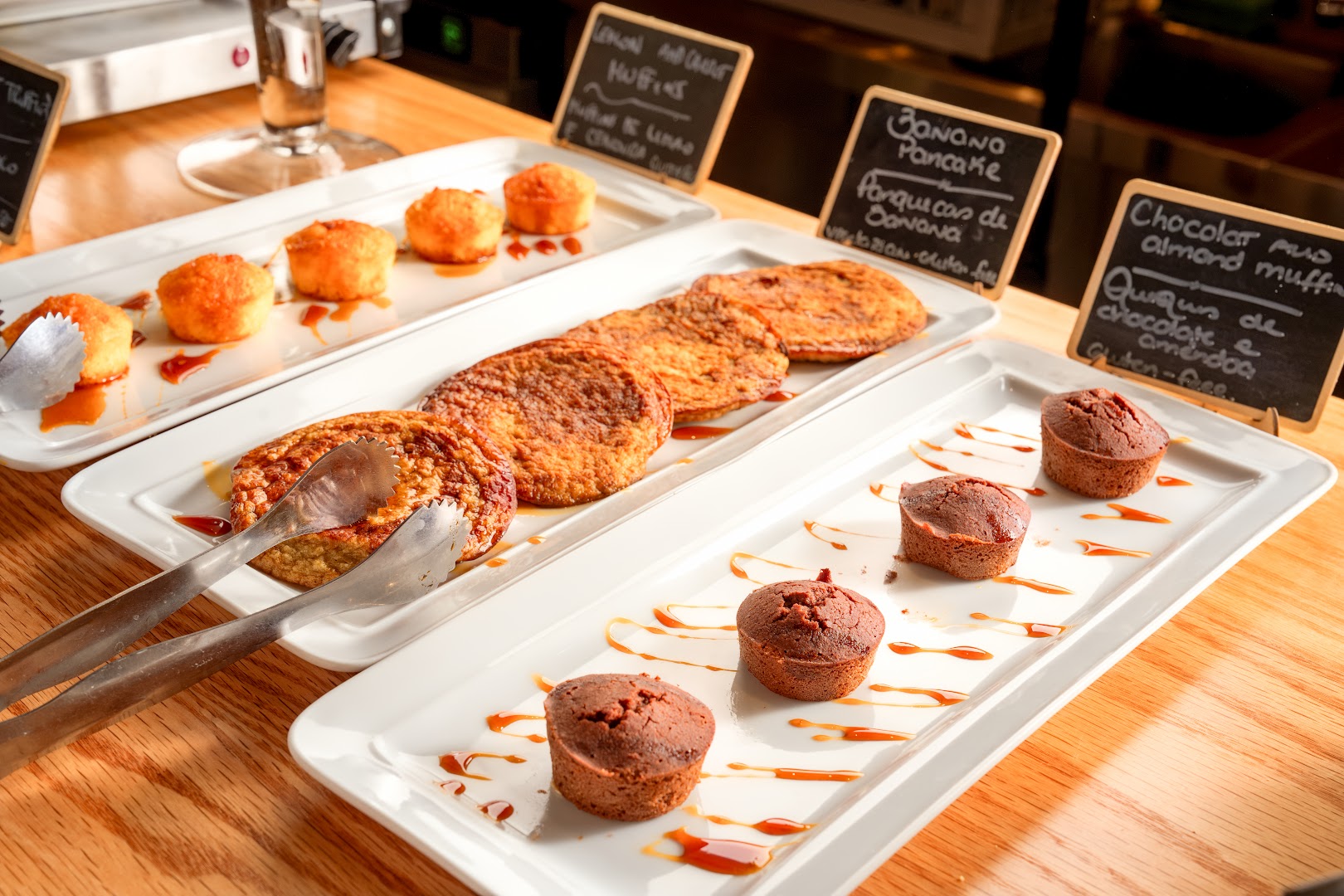 Nua: appetizing display of brunch items