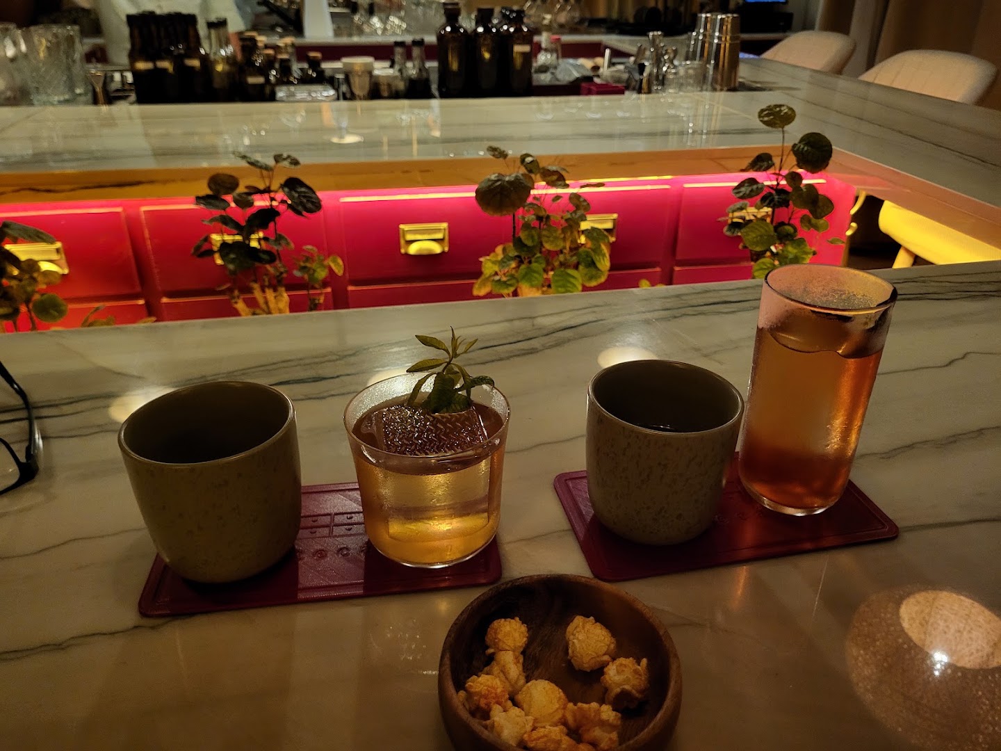 Apotecário: appealing shot of bar drinks