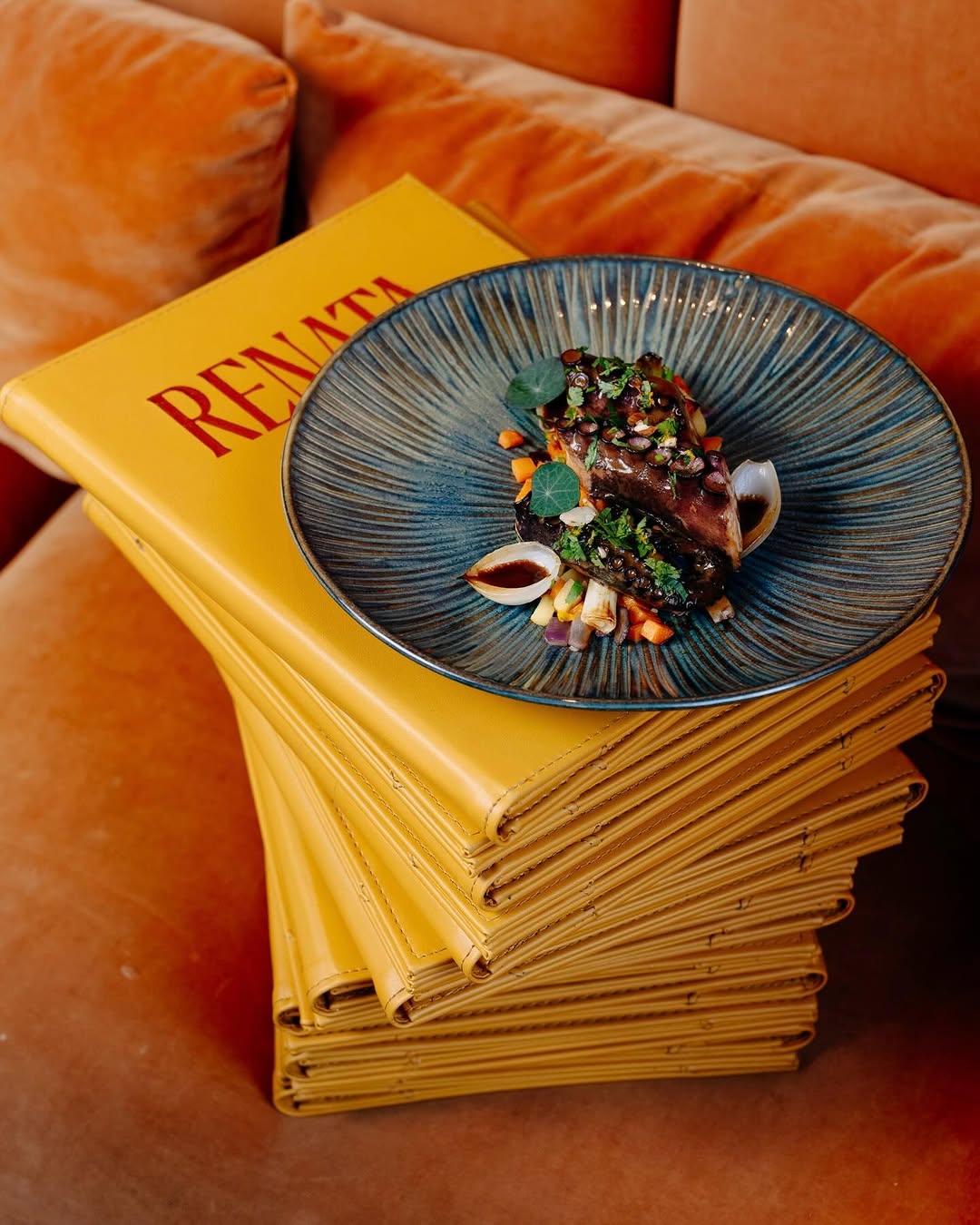 Renata Restaurant & Terrace: professional food photography with branded menu