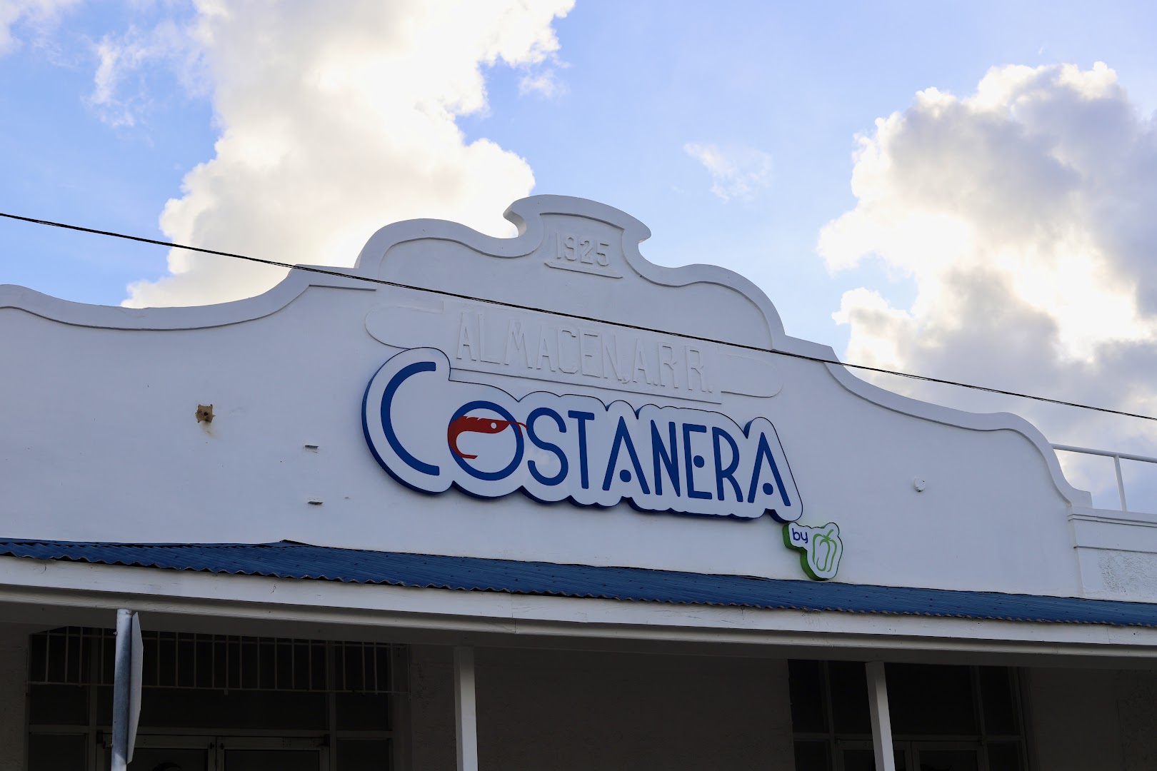 Costanera by Sazón: clear exterior signage of restaurant