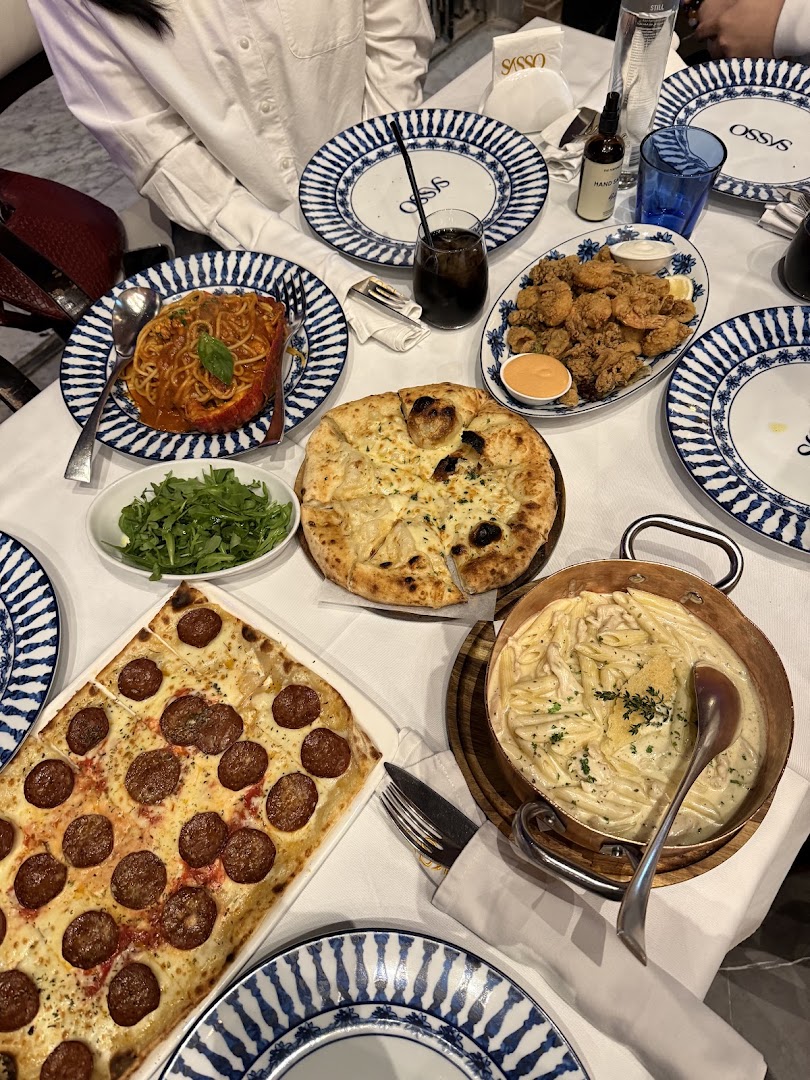 Sasso: appetizing food spread at restaurant