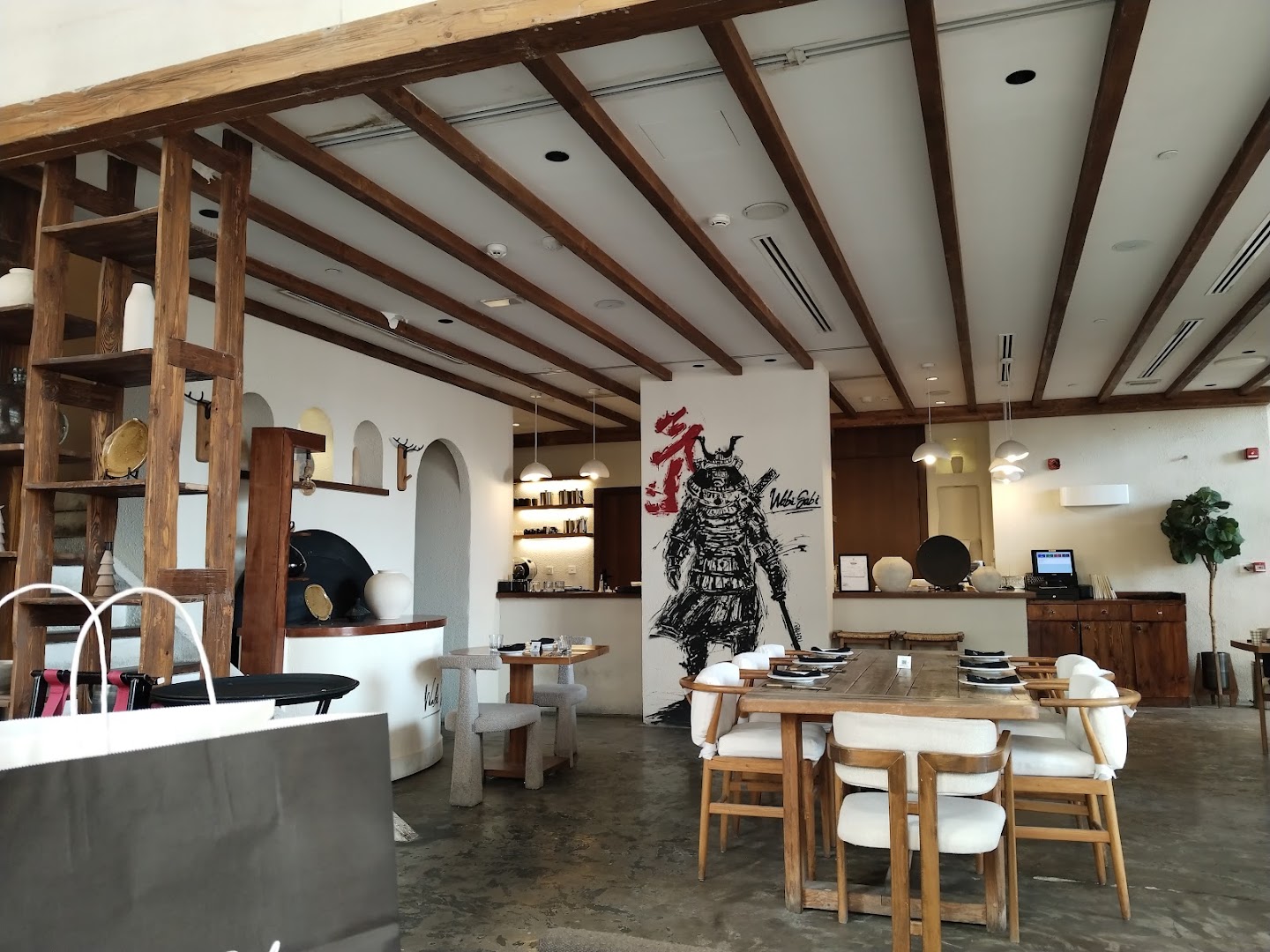 Wabi Sabi: clear, inviting restaurant interior shot
