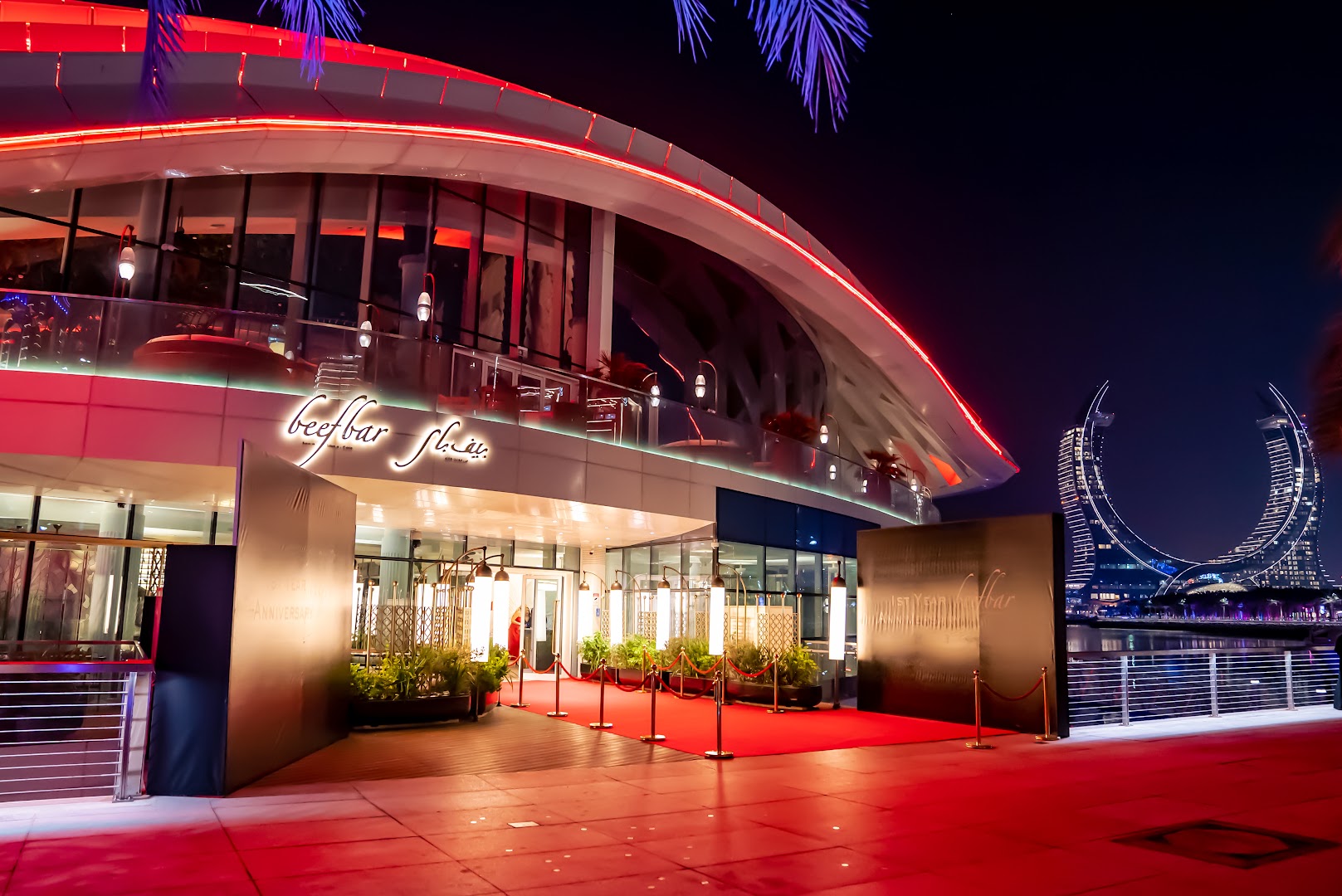 Beefbar Doha: professional exterior shot of venue