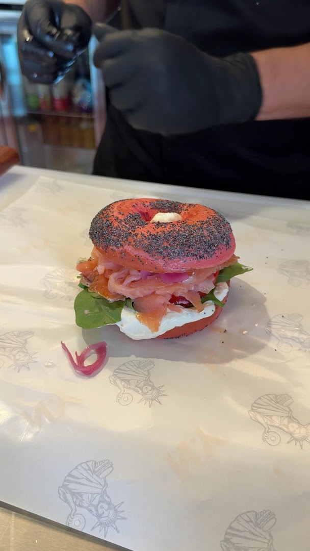 NY Bagels & Burgers: appetizing photo of prepared food