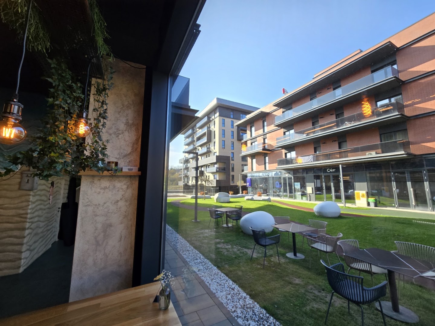 Bløkhus Specialty Coffee: inviting terrace and interior view