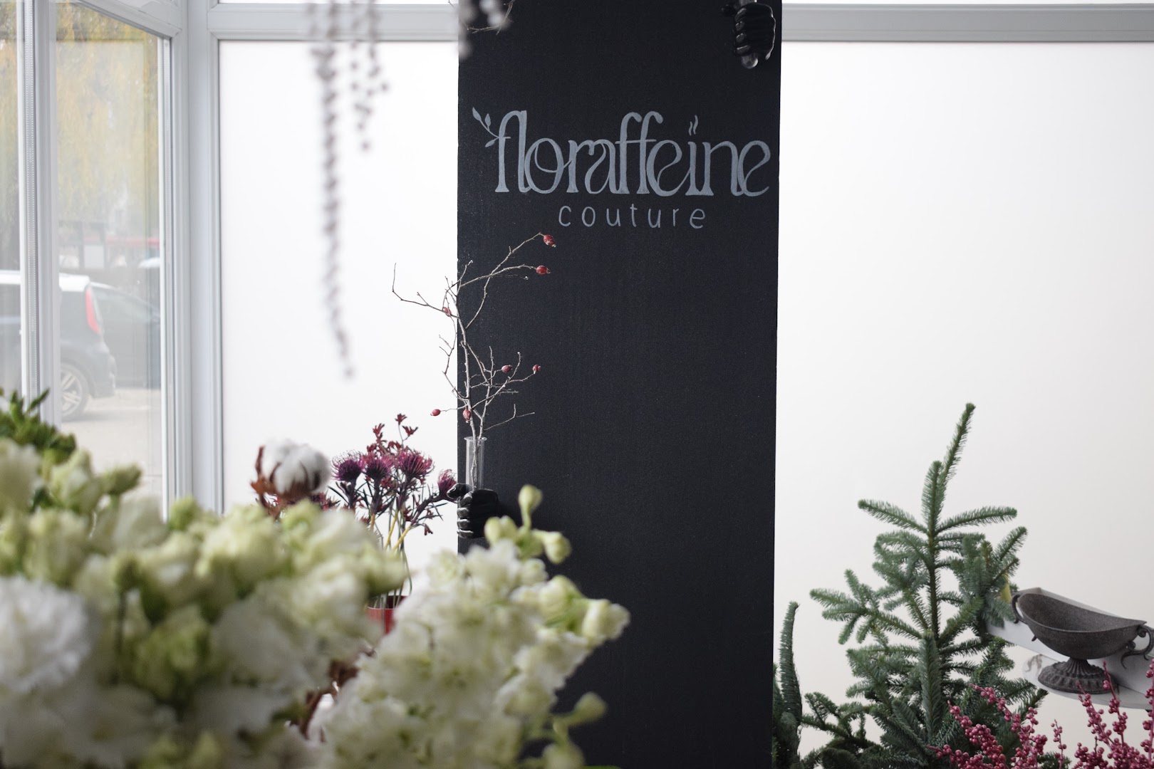 Floraffeine Couture: professional branding and interior shot