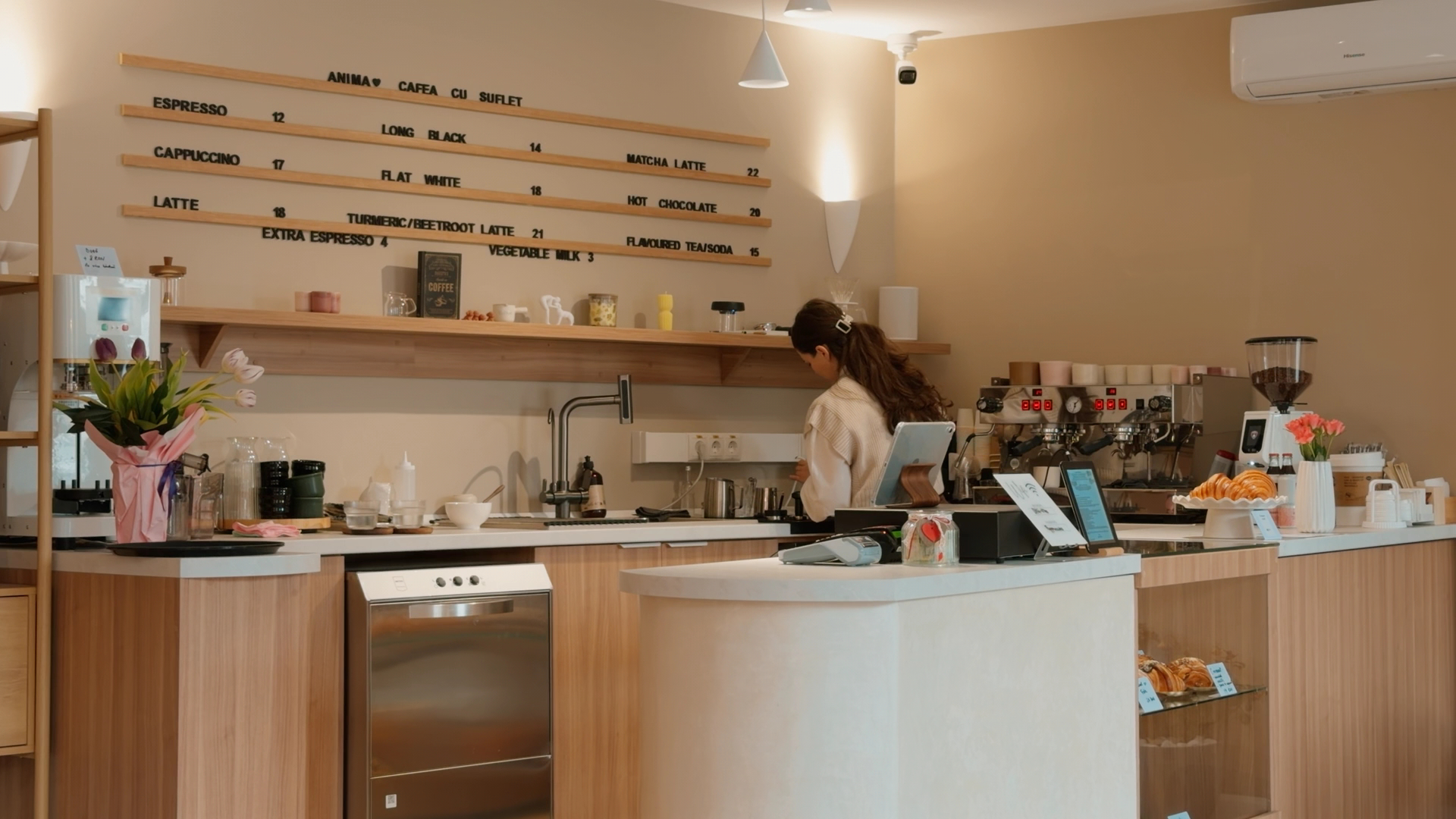 Anima Cafe: clean professional cafe interior shot
