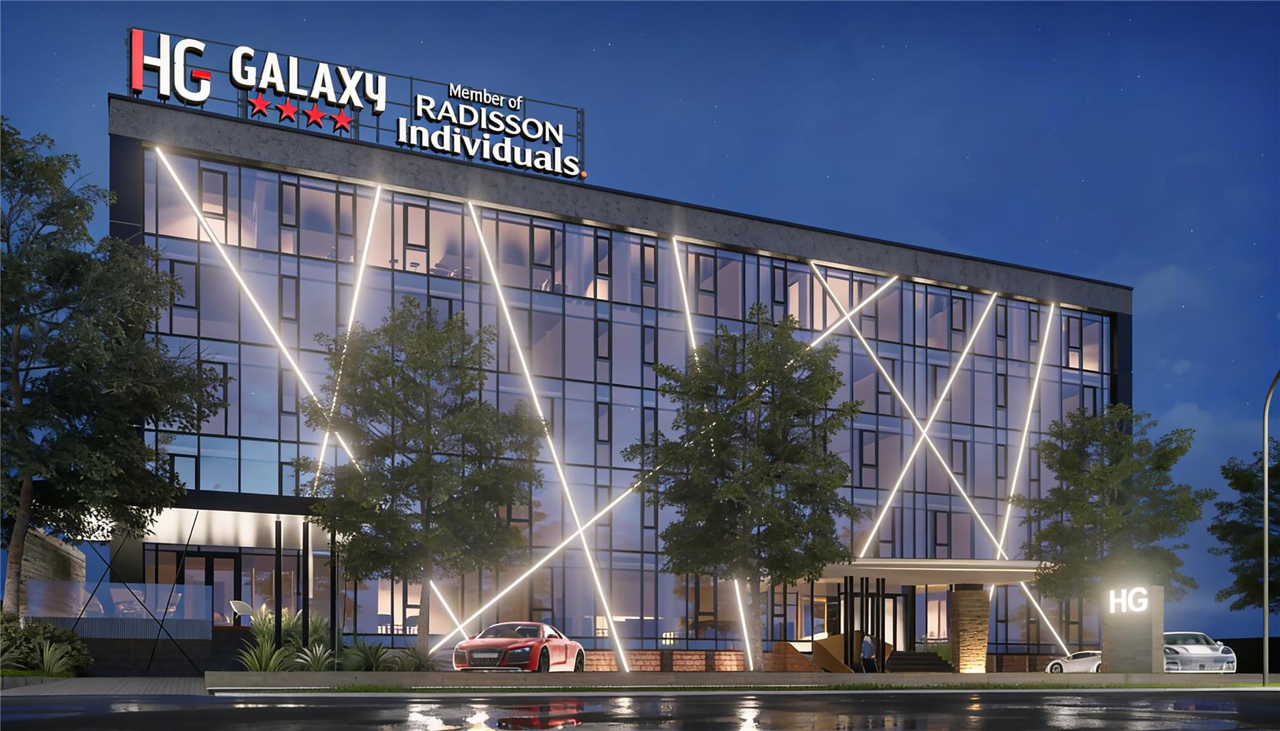 Hotel Galaxy Timisoara: professional exterior shot of hotel