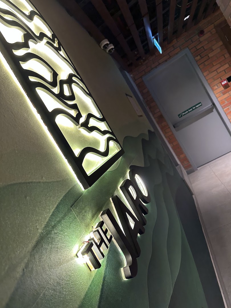 The Jaro: clear, professional shot of signage