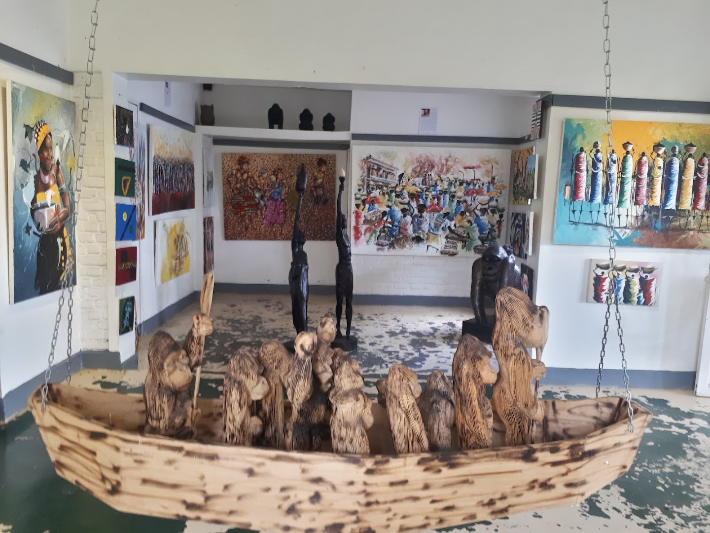 Inshuti Arts and Culture Center: clear view of gallery collection
