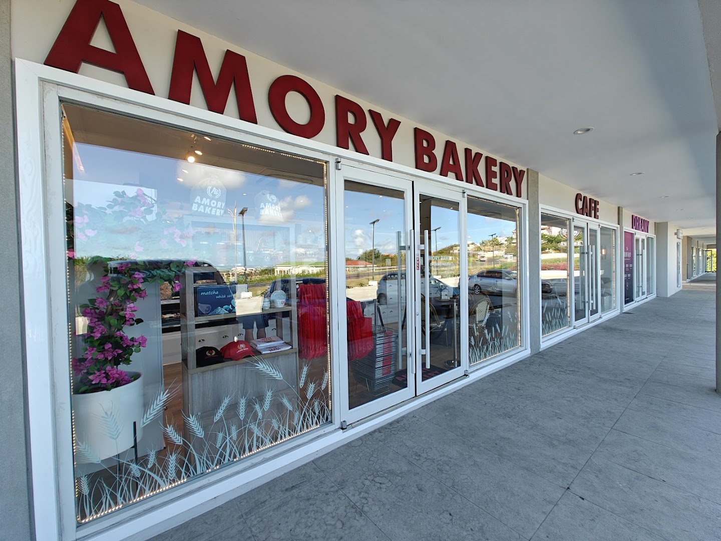 Amory Bakery & Café (Frigate Bay): clear, professional storefront photo