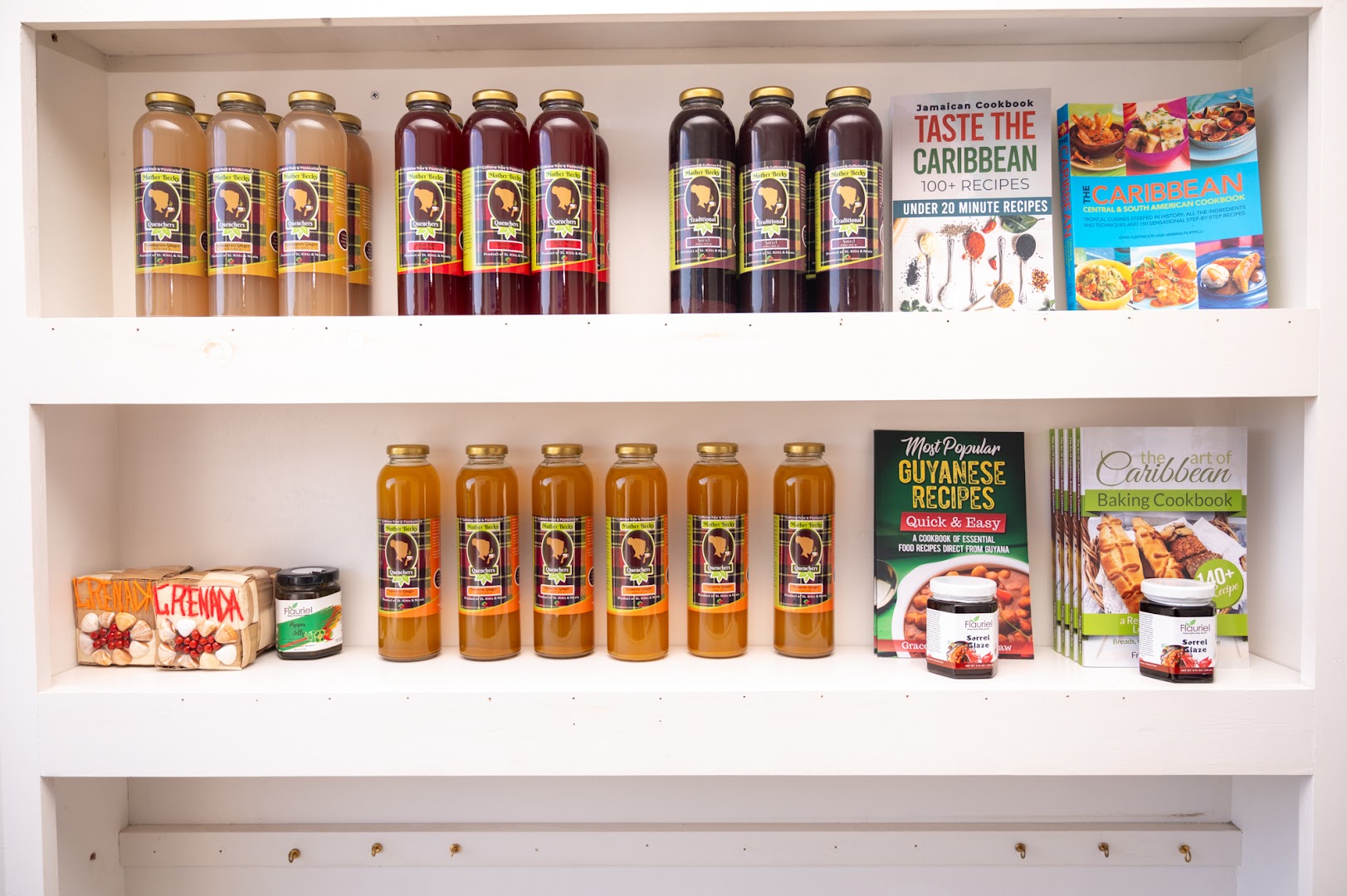 Bougainvillea Books & Gifts: clear display of shop products