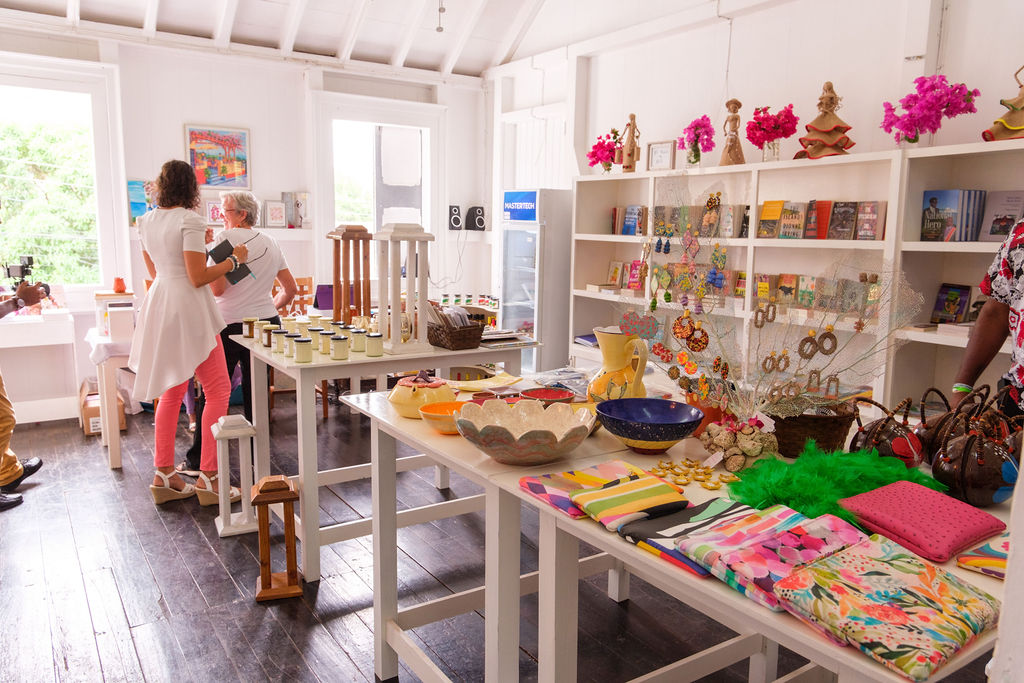 Bougainvillea Books & Gifts: clear shop interior and products