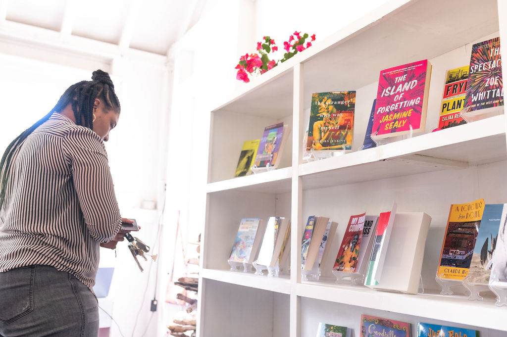 Bougainvillea Books & Gifts: clear, professional shop interior photo