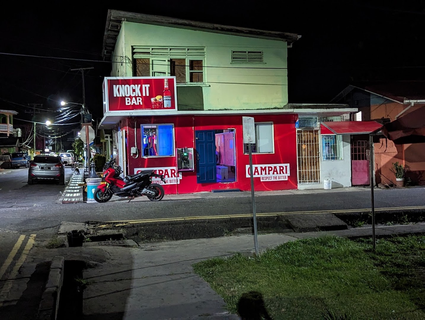 Knock It Bar: clear exterior shot of venue