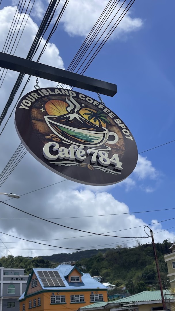 Cafe 784: clear photo of venue signage