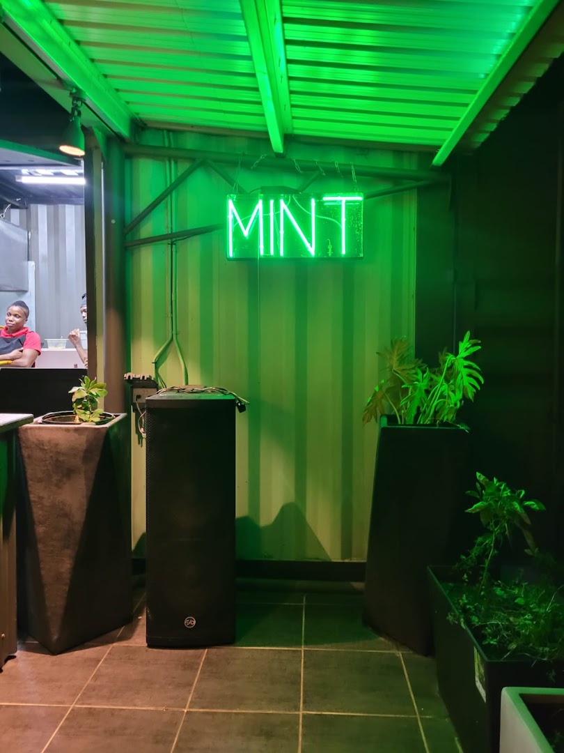 Mint Cafe: clear shot of venue branding