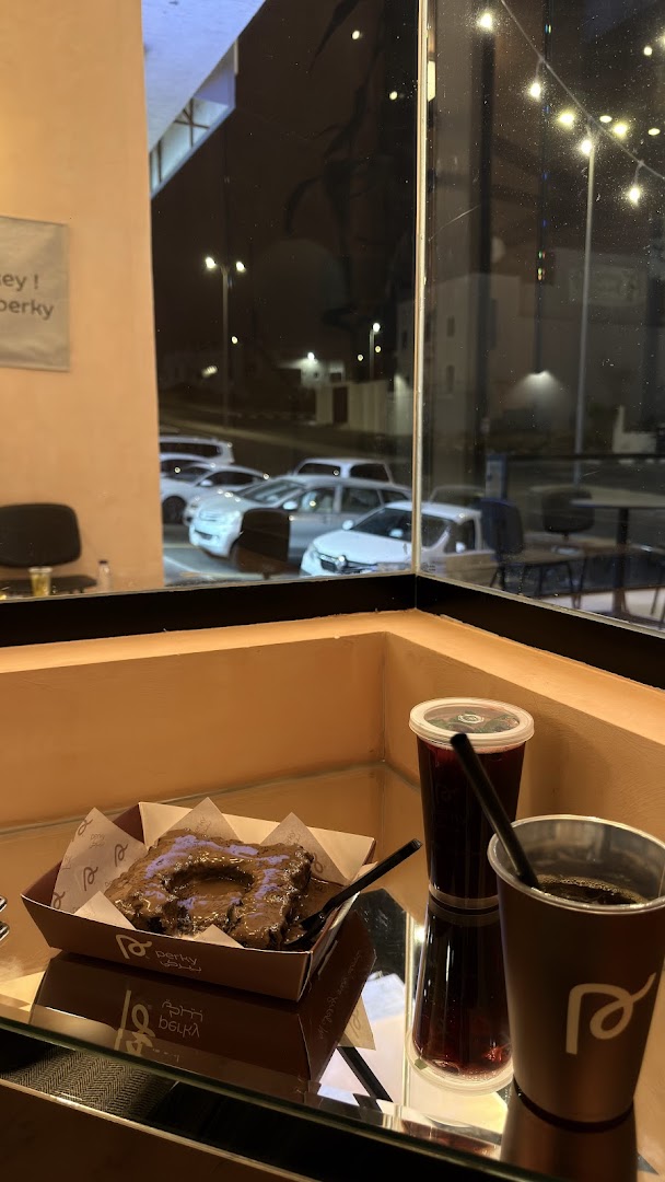 Perky Coffee: appetizing food and drink presentation