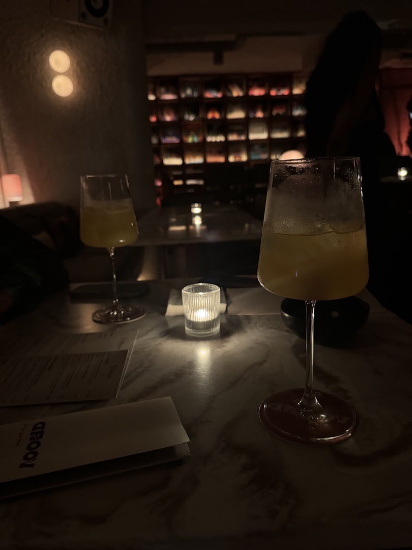 Groov: atmospheric shot of bar drinks