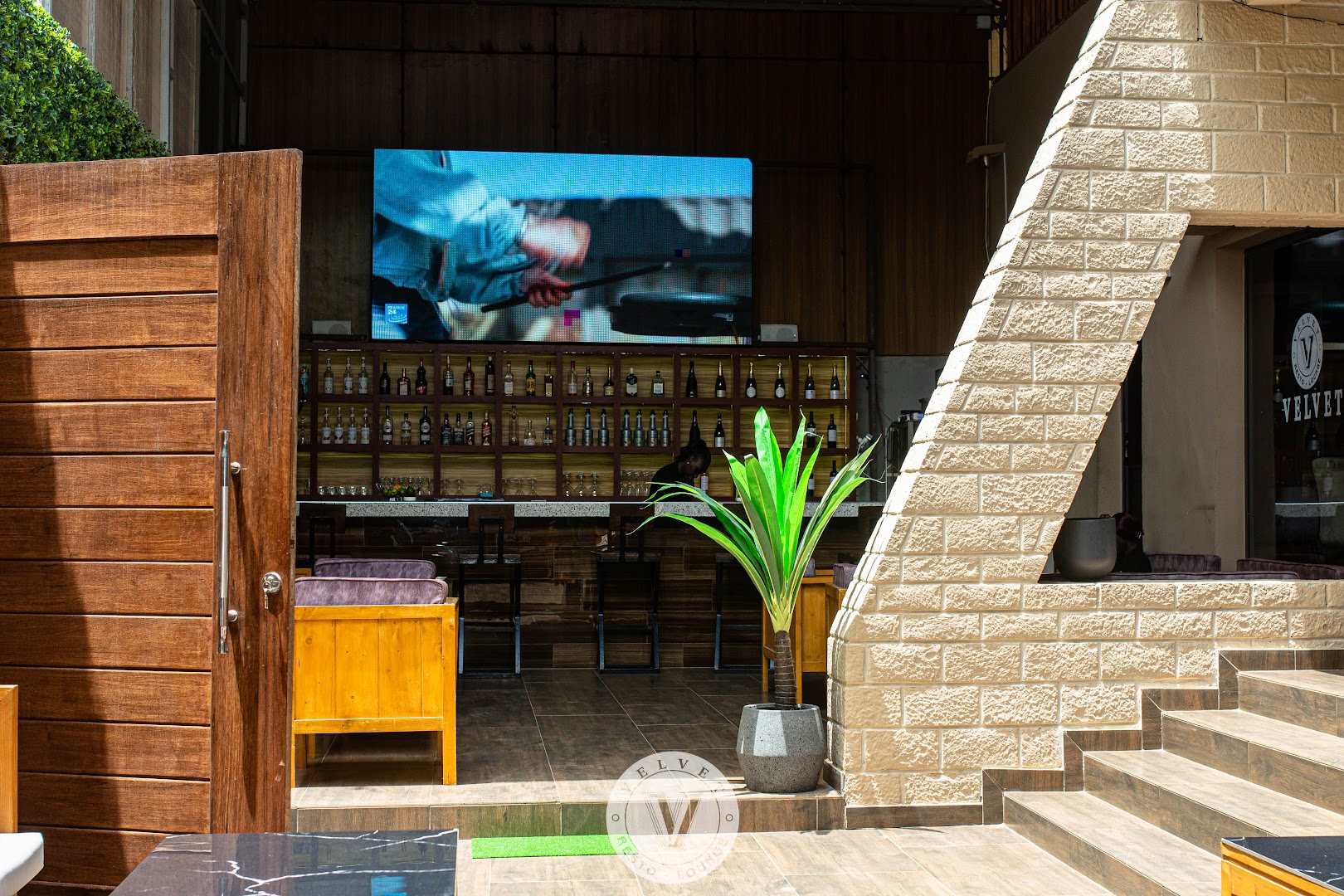 Velvet Resto Lounge: clear, professional shot of interior